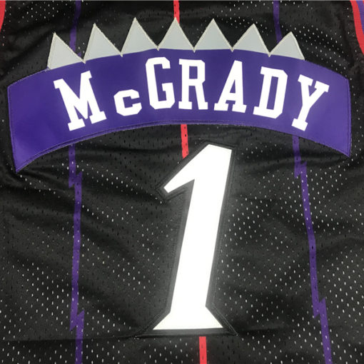 Tracy McGrady 1 Toronto Raptors Hardwood Classics Black Jersey