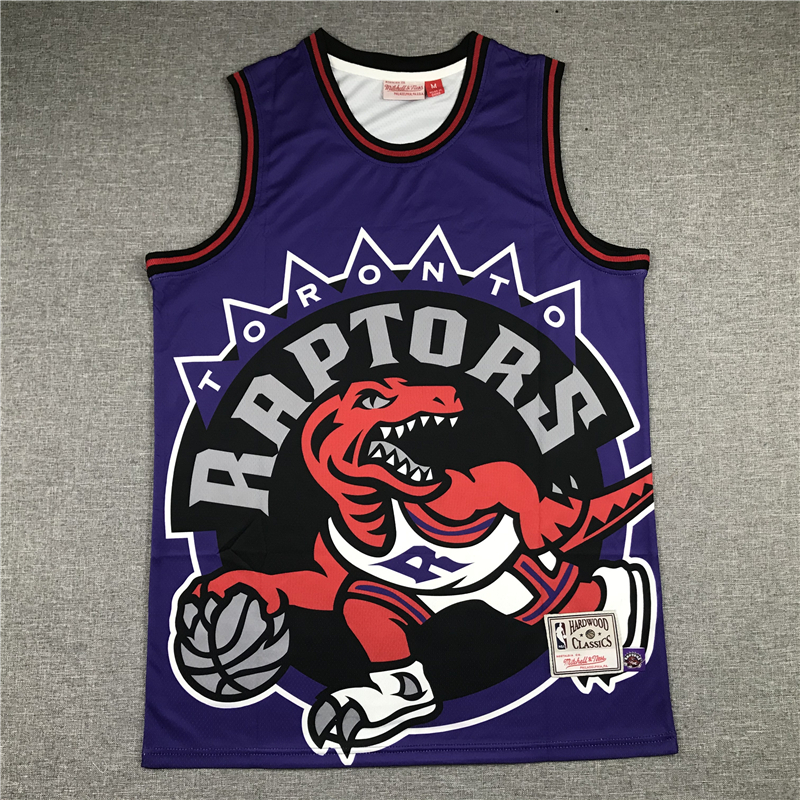 Vince Carter 15 Toronto Raptors Retro Team Big Face Purple Jerseys