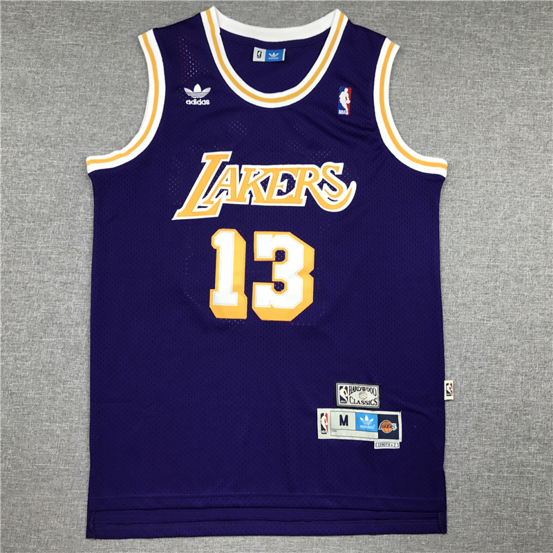 Wilt Chamberlain 13 Los Angeles Lakers Purple Swingman Jersey