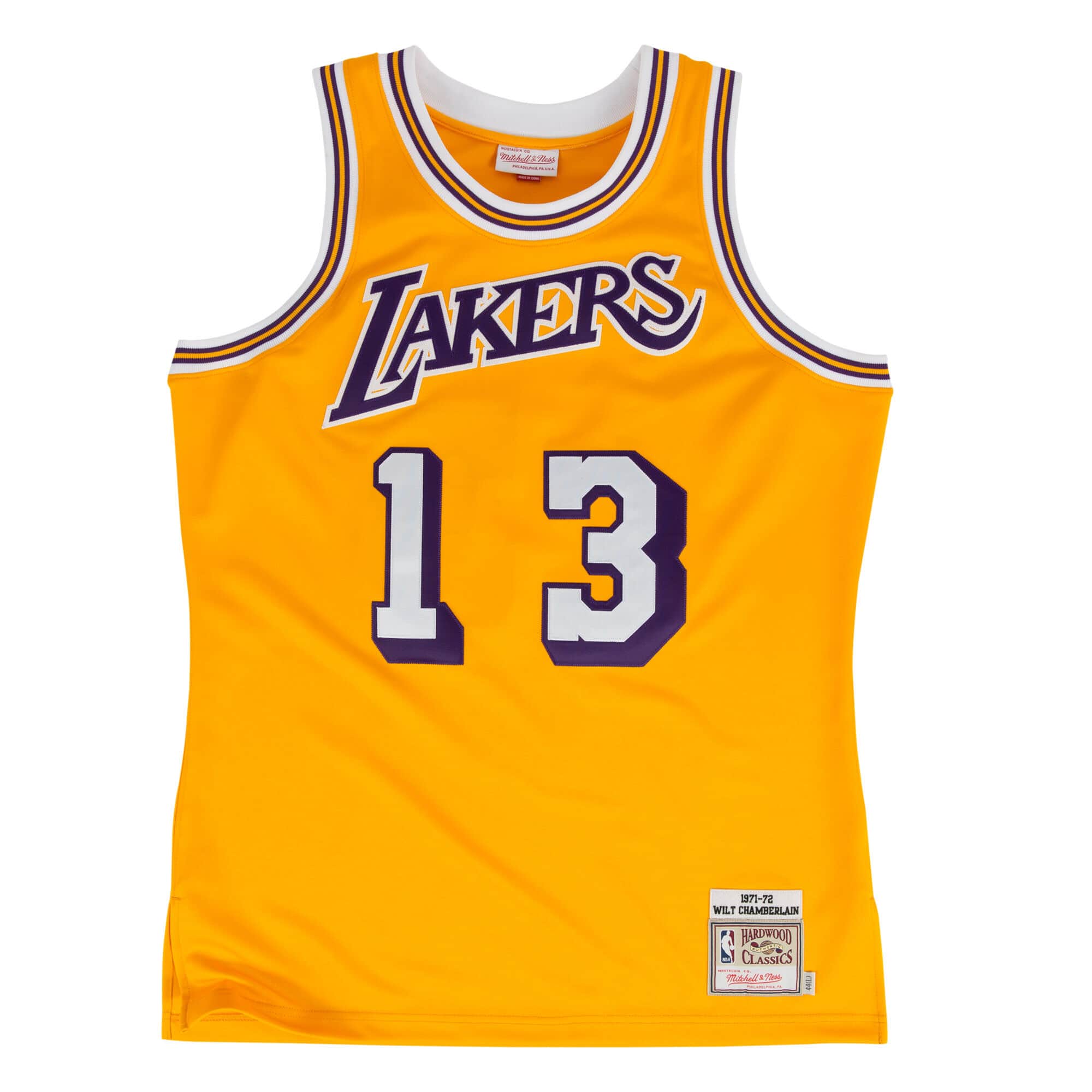 Wilt Chamberlain 1971-72 Jersey Los Angeles Lakers