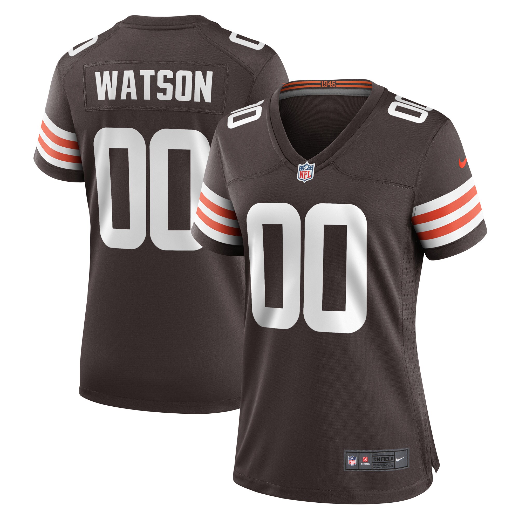 Women's Deshaun Watson Cleveland Browns Custom Brown Game Jersey
