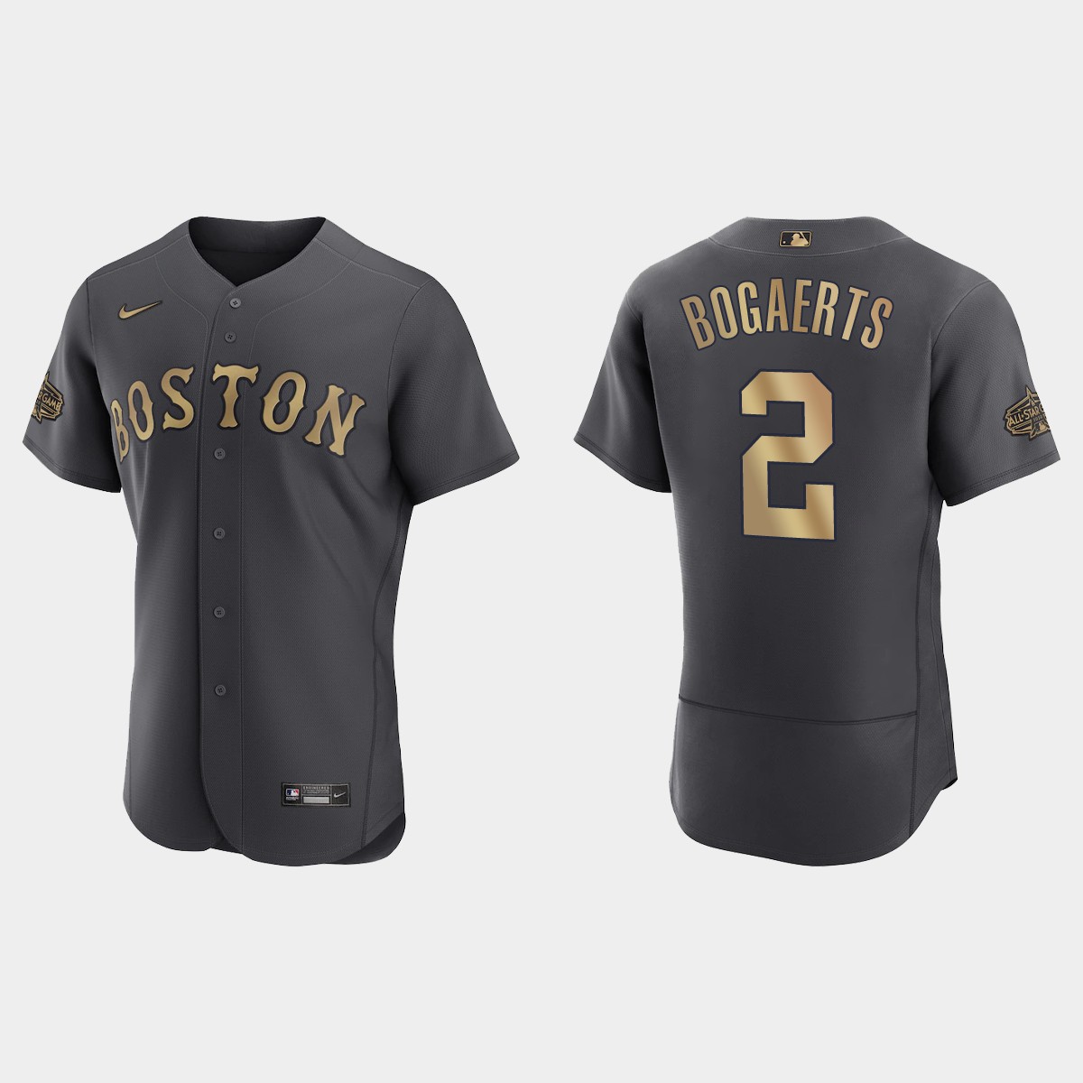 Xander Bogaerts Boston Red Sox 2022 MLB All-Star Game Flex Base Jersey - Charcoal
