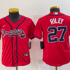 Youth's Austin Riley #27 Atlanta Braves Red Alternate Jersey