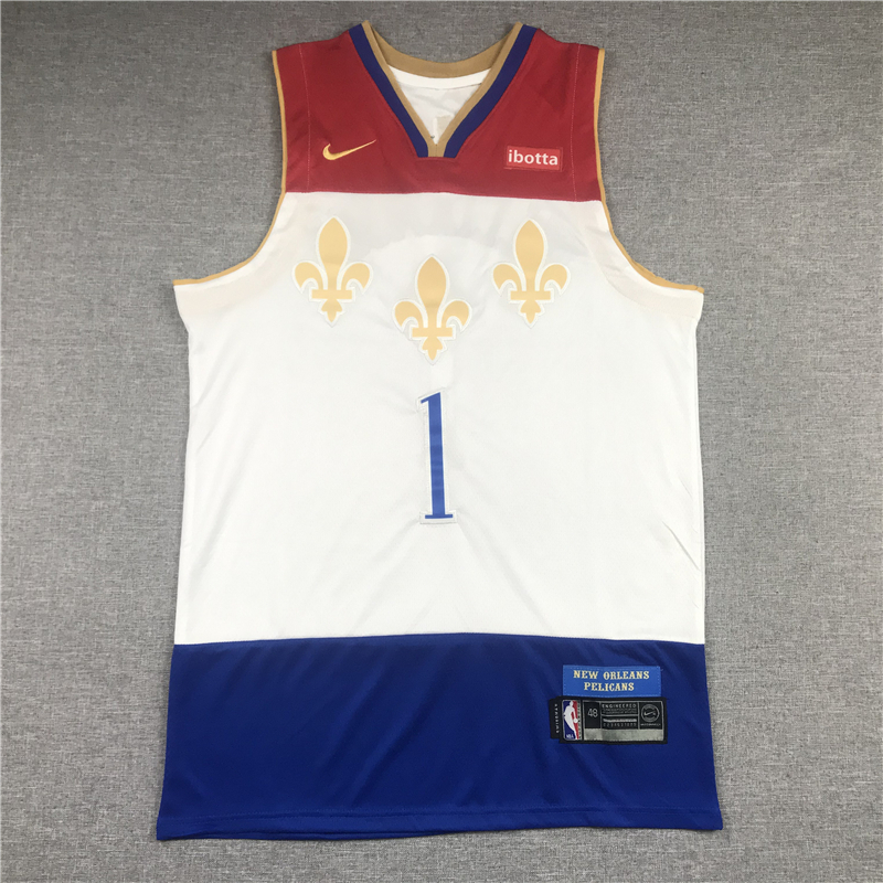 Zion Williamson 1 New Orleans Pelicans 2020/21 Swingman Jersey White – City Edition