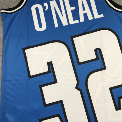 Shaquille O'neal 32 Orlando Magic Big Face M&N Blue Jersey