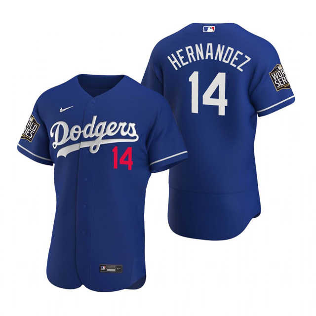 Enrique Hernandez #14 Los Angeles Dodgers 2020 Royal World Series Jersey