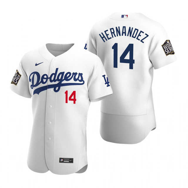 Enrique Hernandez #14 Los Angeles Dodgers 2020 White World Series Jersey