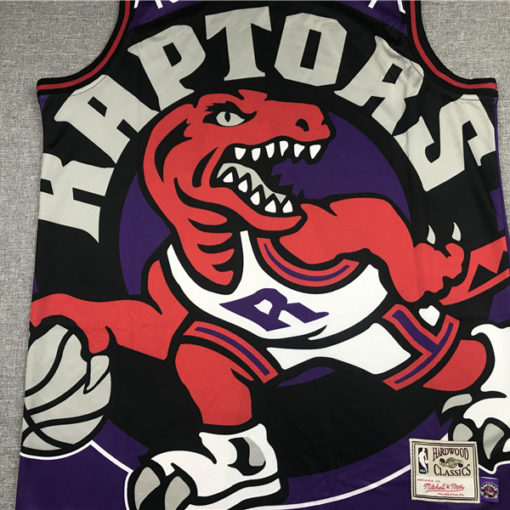 Tracy McGrady 1 Toronto Raptors Retro Team Big Face Purple Jersey