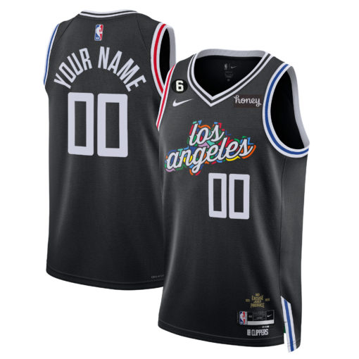 Los Angeles Clippers Custom 2022-23 Black City Edition Jersey