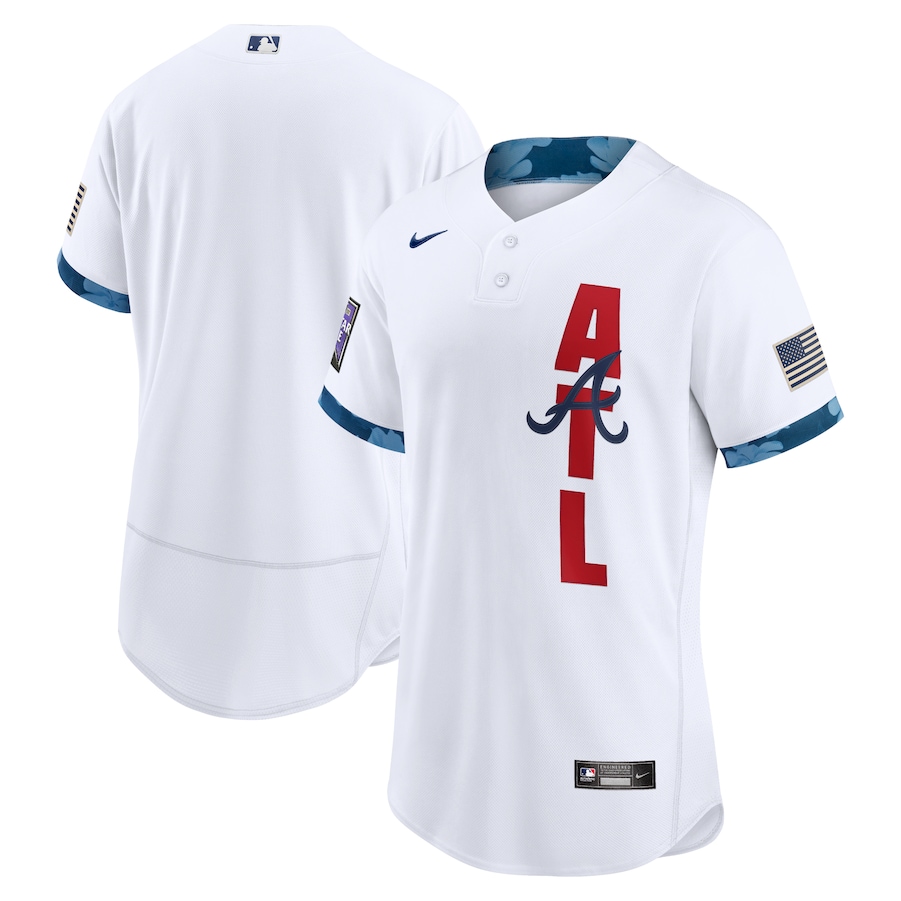 Men's Atlanta Braves  White 2021 MLB All-Star Game  Jersey