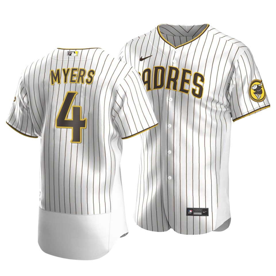 Wil Myers #4 San Diego Padres 2020 White Brown Jersey
