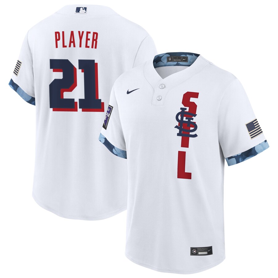 Men's St. Louis Cardinals  White 2021 MLB All-Star Game Custom  Jersey
