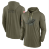 Miami Dolphins 2022 Salute To Service Tonal Pullover Hoodie Olive