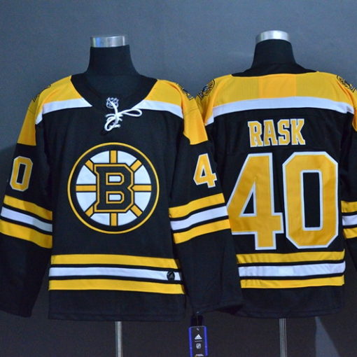 Men's Boston Bruins Black 2019-20 Third Custom Jersey