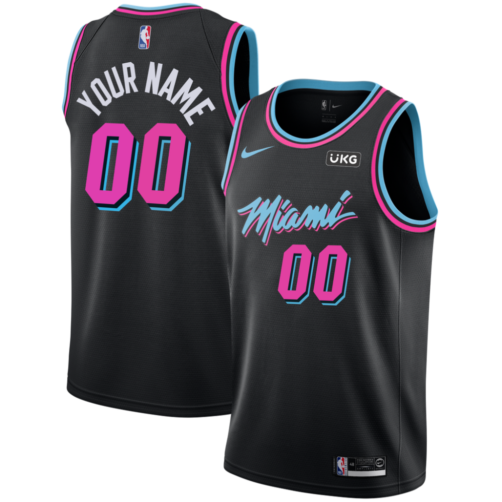 Kevin Love #42 Miami Heat Custom 2019-20 Vice Night Black Swingman Jersey