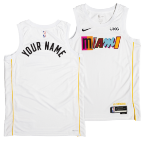Kevin Love #42 Miami Heat Custom 2022-23 White City Edition Jersey