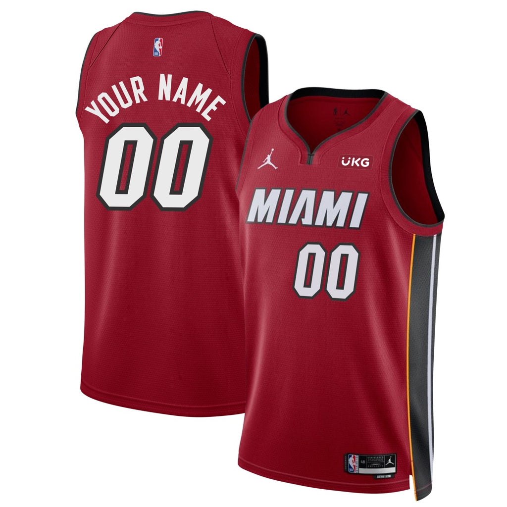 Kevin Love #42 Miami Heat Custom 2022 Red Statement Jersey