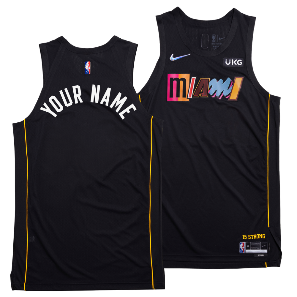 Kevin Love #42 Miami Heat Custom Jersey Swingman 2021-22 Black – City Edition