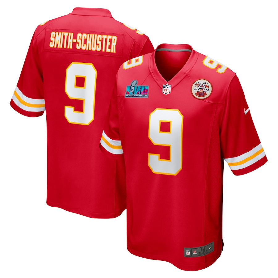 JuJu Smith-Schuster Red Kansas City Chiefs Super Bowl LVII Patch Game Jersey