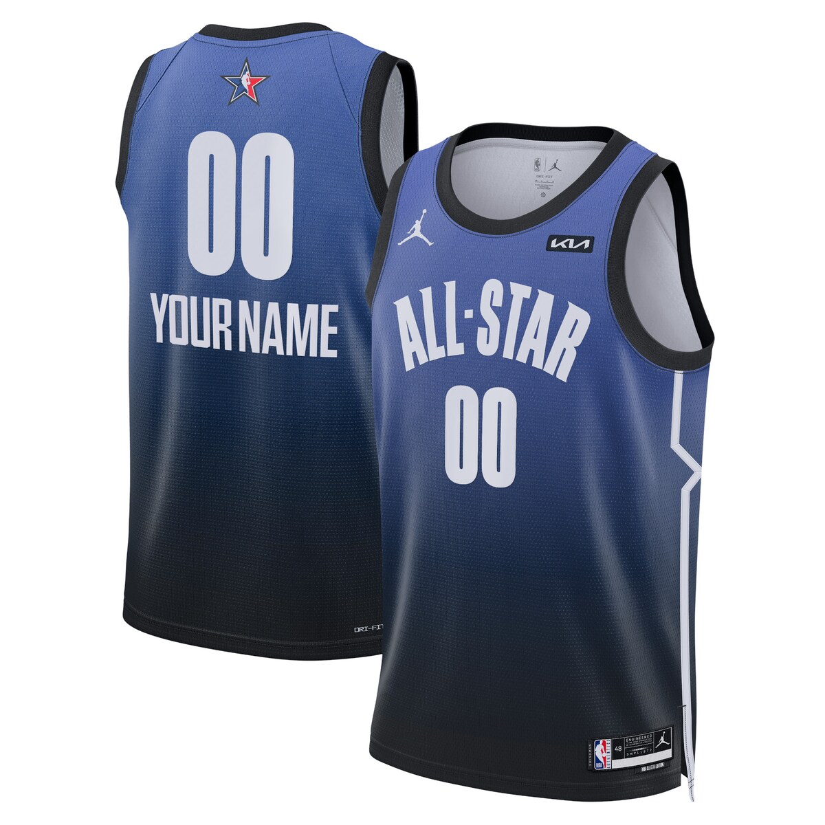 NBA  Team 1  All-Star 2023 Swingman Jersey - Custom - Blue Mens