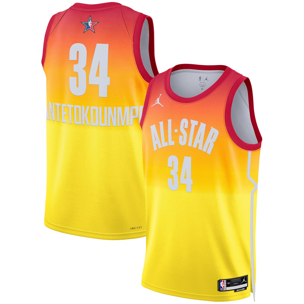 NBA  Team 2 All-Star 2023 Swingman Jersey - Orange - Giannis Antetokounmpo - Mens