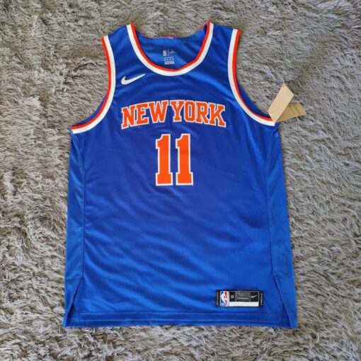 Jalen Brunson #11 New York Knicks 2022-23 Game-Worn Icon Edition Jersey - Blue