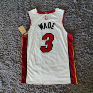 Dwayne Wade #3 Miami Heat White Swingman Jersey – Association Edition - back