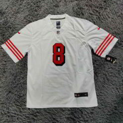San Francisco 49ers #8 Steve Young White Color Rush Vapor Untouchable Limited Retired Jersey