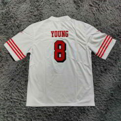 San Francisco 49ers #8 Steve Young White Color Rush Vapor Untouchable Limited Retired Jersey - back