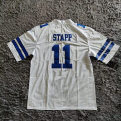 Scott Stapp 11 Dallas Cowboys White Jersey - back