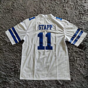 Scott Stapp 11 Dallas Cowboys White Jersey - back