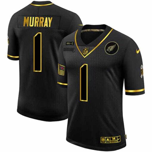 Arizona Cardinals #1 Kyler Murray 2020 Salute To Service Golden Limited Jersey