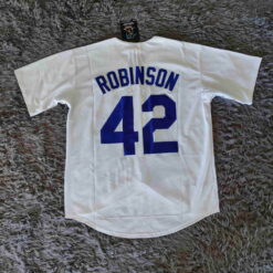 Men’s Brooklyn Dodgers Jackie Robinson M&N 1955 Cooperstown Collection Jersey - back