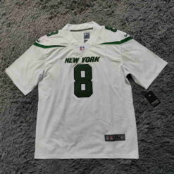 New York Jets Aaron Rodgers White Game Jersey