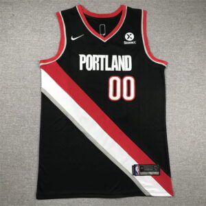 Trail Blazers 00 Scoot Henderson Black Swingman Icon Jersey