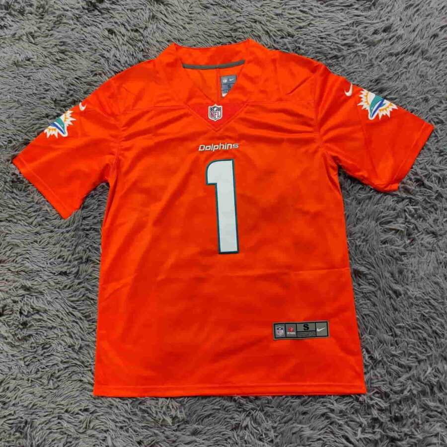 Tua Tagovailoa Miami Dolphins Orange Vapor Limited Jersey