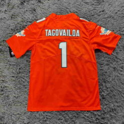 Tua Tagovailoa Miami Dolphins Orange Vapor Limited Jersey- back
