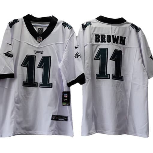 A.J. Brown 11 Philadelphia Eagles Vapor F.U.S.E. Limited Jersey - White
