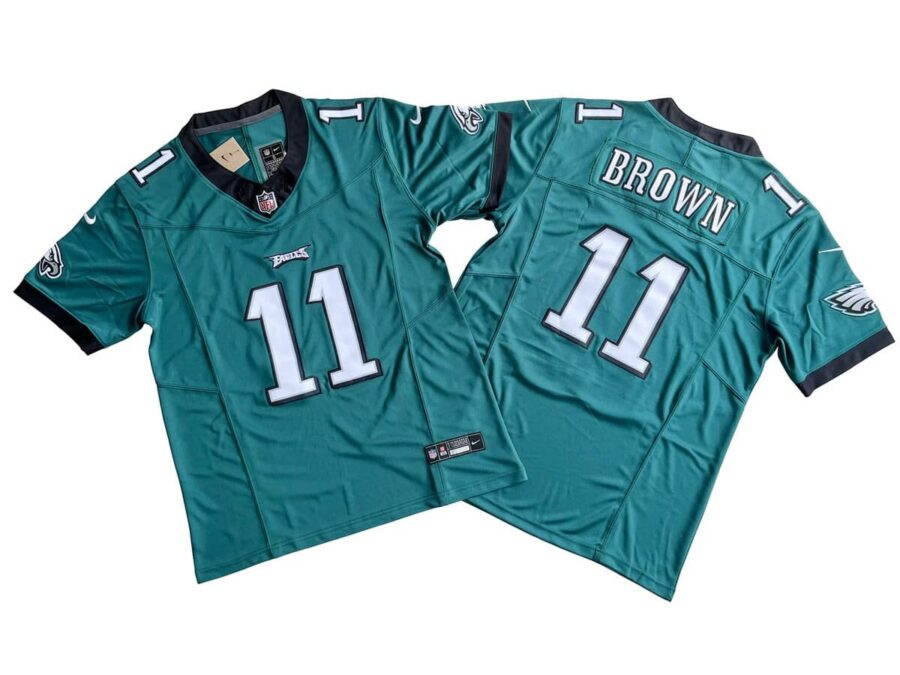 A.J. Brown Philadelphia Eagles Midnight Green Vapor Limited Jersey