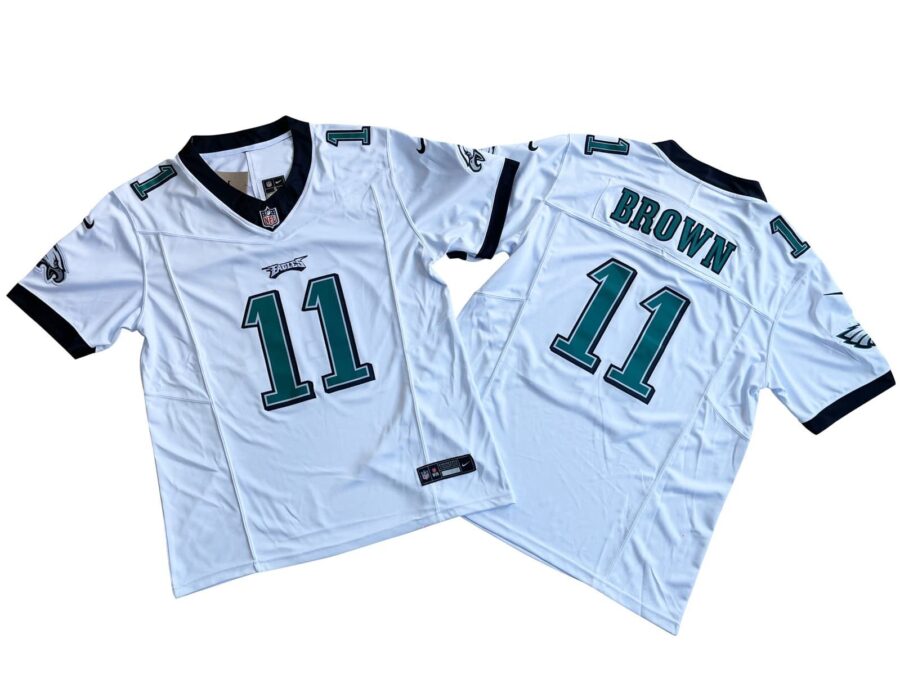 A.J. Brown Philadelphia Eagles White Vapor Limited Jersey