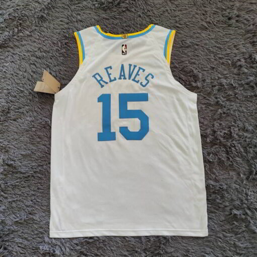 Austin Reaves 15 Los Angeles Lakers 2022-23 Classic Edition White Jersey - back