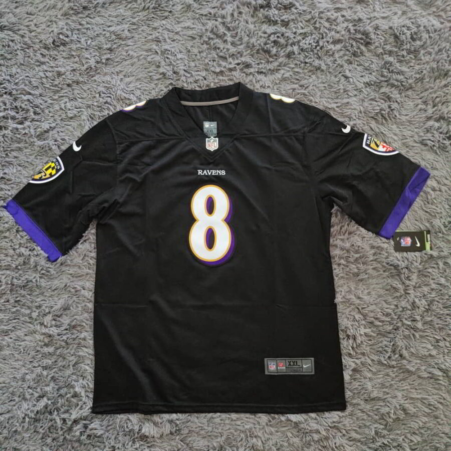 Baltimore Ravens Lamar Jackson Black Vapor Limited Jersey