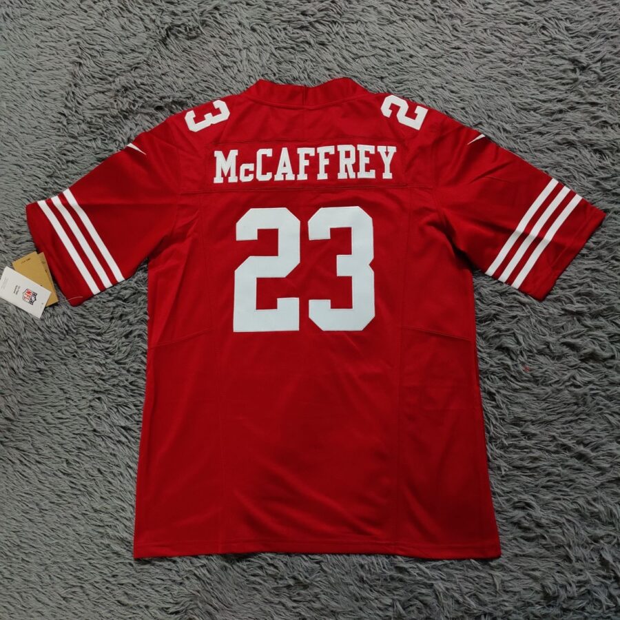 Christian McCaffrey 23 San Francisco 49ers Vapor F.U.S.E. Limited Jersey – Scarlet - back