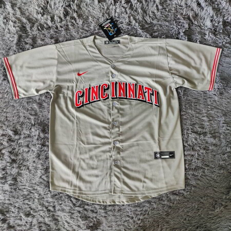 Cincinnati Reds 6 Jonathan India Gray Road Jersey