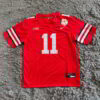 Jaxon Smith-Njigba 11 Ohio State Buckeye Red Jersey