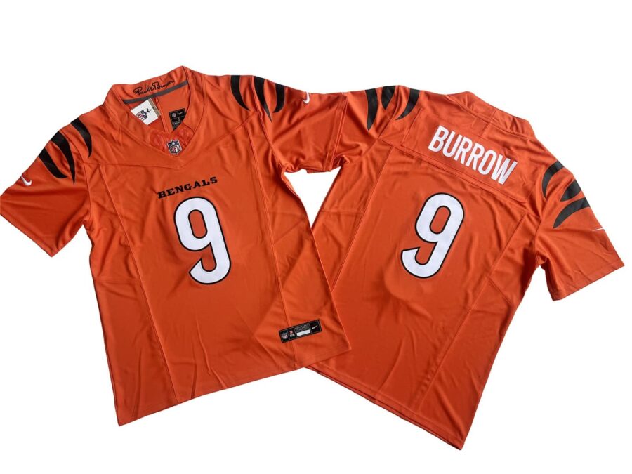 Joe Burrow Cincinnati Bengals Orange Vapor Limited Jersey