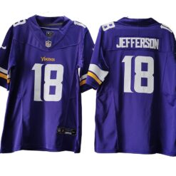 Justin Jefferson 18 Minnesota Vikings Classic Vapor F.U.S.E. Limited Jersey - Purple