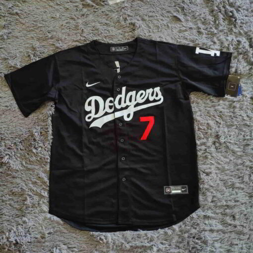 Los Angeles Dodgers Julio Urias Black jersey