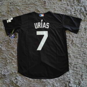 Los Angeles Dodgers Julio Urias Black jersey - back