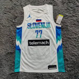 Luka Dončić Slovenia 2020 White Swingman Jersey